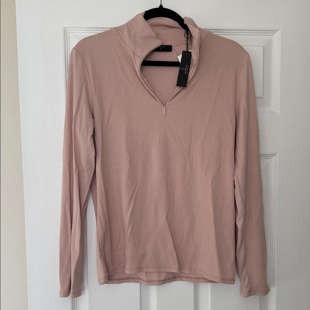 T Tahari Blush Long Sleeve Top